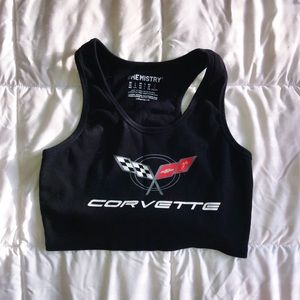 Corvette cropped tank